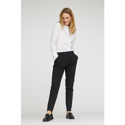 LAURIE dames vegan Broek Fanny Slim Sl Zwart Tweedehands