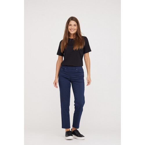 LAURIE dames vegan Broek Hannah Normaal Extra Korte Lengte Marine Tweedehands