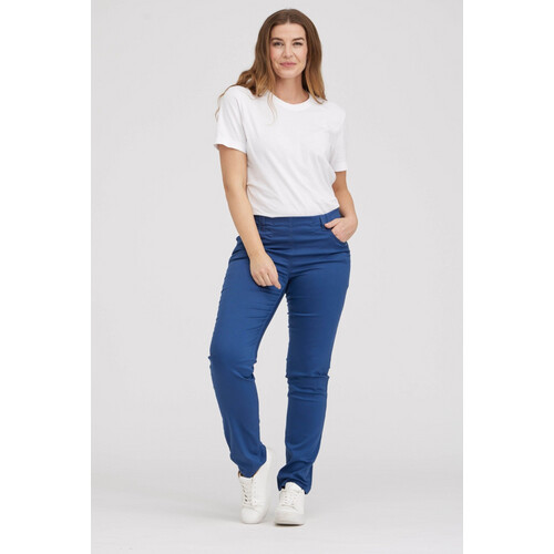 LAURIE dames vegan Broek Kelly Regular Ml Nordic Blue Tweedehands