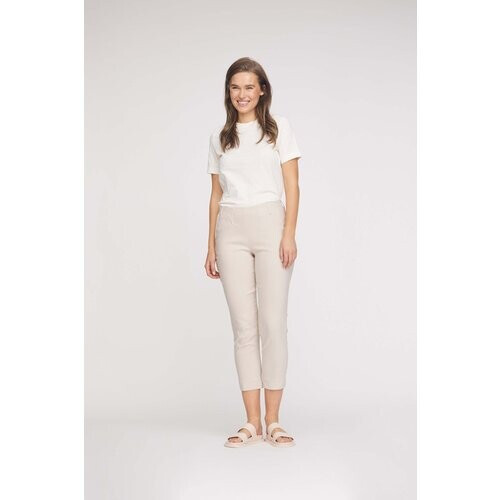 LAURIE dames vegan Broek Regular Crop Taylor Grijs Zand Tweedehands