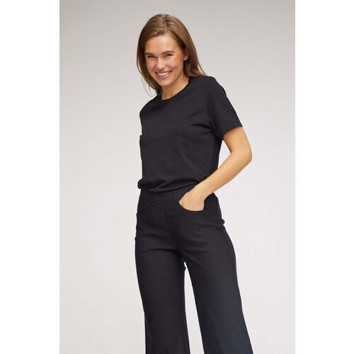 LAURIE dames vegan Donna Losse Crop - Zwart Tweedehands