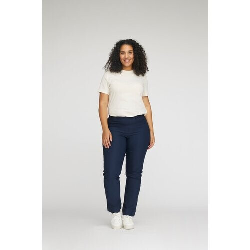 LAURIE dames vegan Jeans Bella Straight Middellange Marineblauw Tweedehands