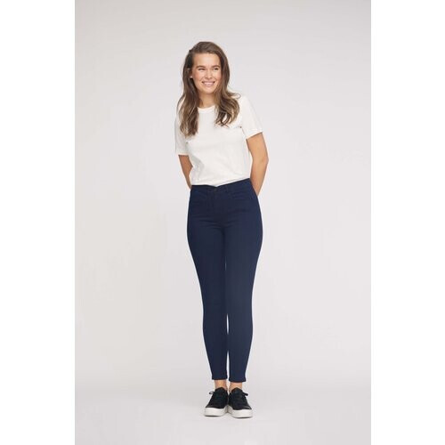 LAURIE dames vegan Serene 5-Pocket Slim Sl - Donkerblauw Denim Tweedehands