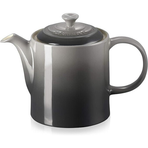 Le Creuset Grand 91011013490000 Theepot, steengoed, 1,3 liter, voor 4 kopjes, Flint