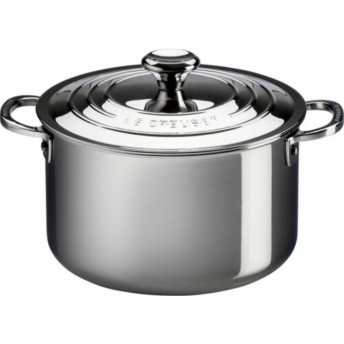 Le Creuset RVS PLUS Kookpan - 6L - 24cm - RVS Tweedehands