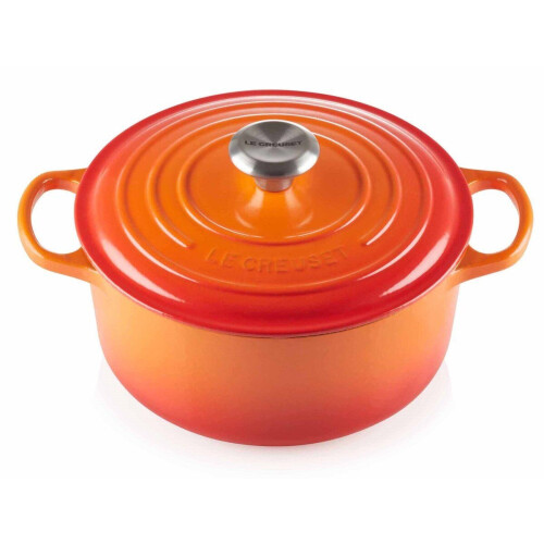 Le Creuset Signature - Braad-/stoofpan - Gietijzer - 28 cm - Oranje