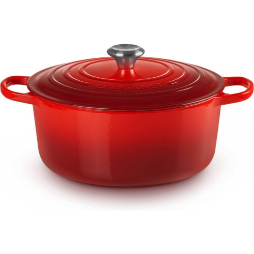 Le Creuset Signature - Braadpan -Ø 28 cm - 6,7 Liter - Gietijzer - Kersenrood