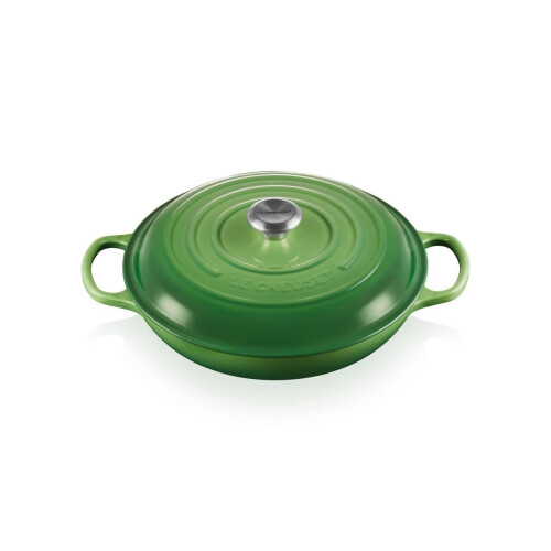 Le Creuset Signature - Gietijzeren ondiepe braadpan - 30 cm 3,2 liter - Bamboo Tweedehands