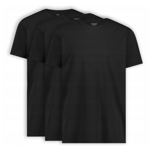 LebasQ Fit T-Shirt - Regular Fit - 3-Pack - Zwart (3-pack)
