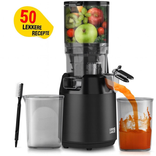 Lebenlang Slow Juicer - Sapcentrifuge - Koude pers-technologie - Zwart Tweedehands