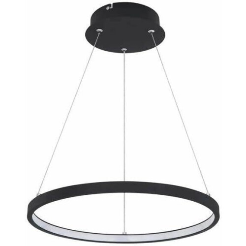 LED hanglamp met enkele ring |Ø 38,5cm | Zwart | Cirkelvormige hanglamp Tweedehands