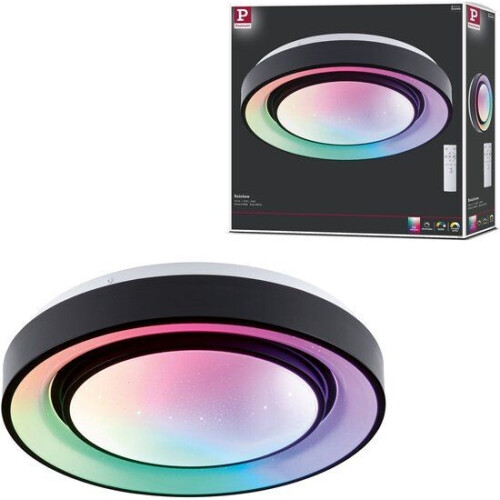 LED-plafondlamp Rainbow - Dimbaar RGBW+ 750lm 22W Zwart Wit Tweedehands