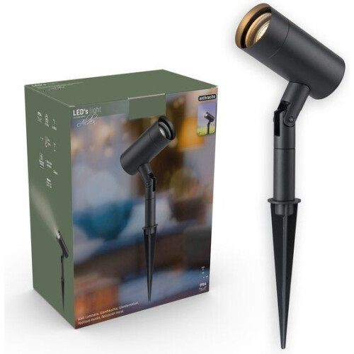 LED's Light Alden Buitenlamp met Spike - 1x GU10 - IP54 - Antraciet