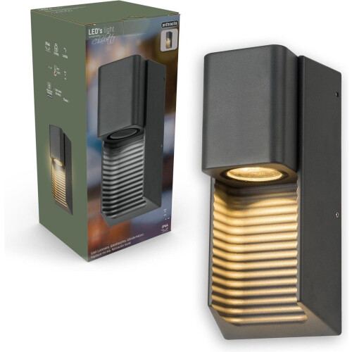 LED's Light Charlotte - Buitenlamp Wandlamp - IP44 - Antraciet