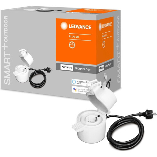 LEDVANCE Smart+ - Buitenstekker - Bedienbaar via WiFi app en spraakbesturing - Wit