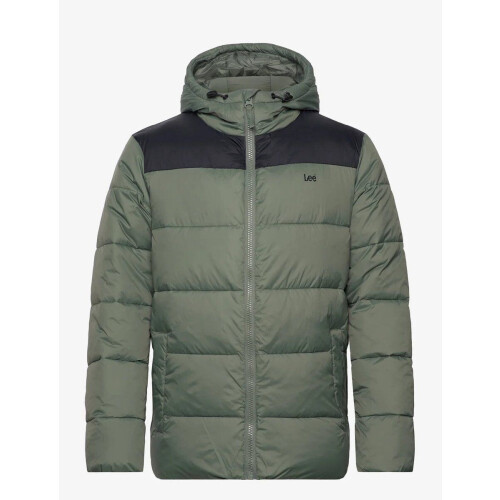 Lee Jeans Puffer Jacket– Kleur: Fort Green – Maat XS – Comfortabele en Stijlvolle Winterjas Tweedehands