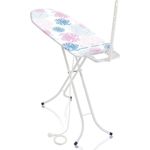 Leifheit Classic M Basic Plus - Strijkplank 120 x 38 cm - Hoogte verstelbaar - Wit/Roze/Blauw
