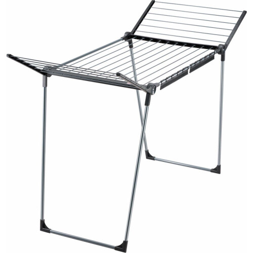 Leifheit droogrek Pegasus 180 Solid - 18 mtr drooglengte - zwart Tweedehands