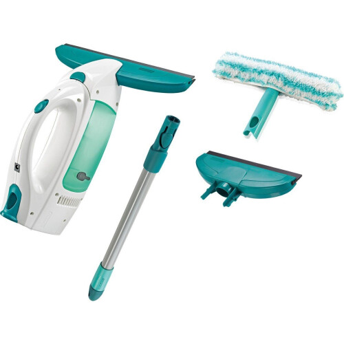 Leifheit Dry&Clean - Raamzuiger - Streeploos droogzuigen - Wit/Turquoise Tweedehands