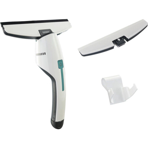 Leifheit Nemo - Raam- en badkamerzuiger - Accu 45 min - 130 m² - Wit - incl. wandhouder - incl. tweede zuigmond