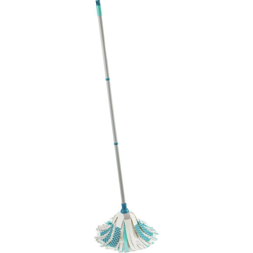 Leifheit Power Mop 3-in-1 - Ultra-absorberend en PowerScrub - Turquoise - Grijs
