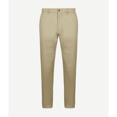 LeitFeuer Heren Chinobroek - Lange Pijpen - Beige - Toelopende Broekspijp - Maat 52