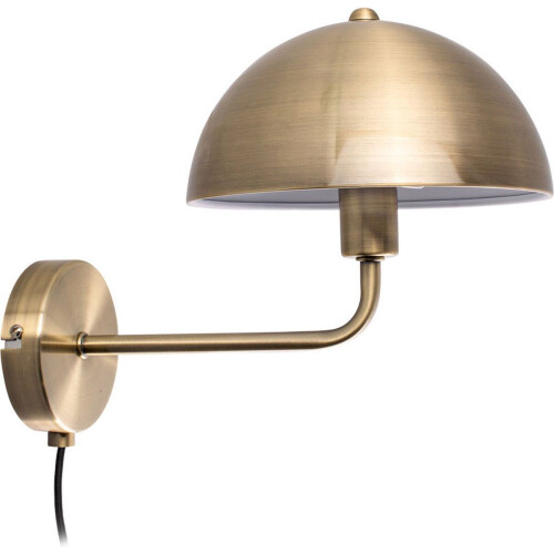 Leitmotiv Bonnet - Wandlamp - Metalen - Rond - Antiek goud Tweedehands