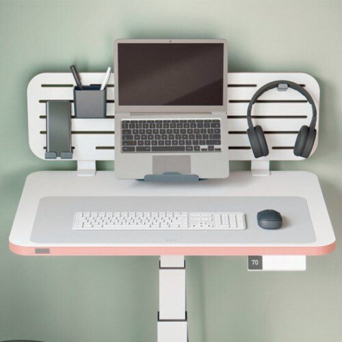 Leitz Grote Leren Bureau Onderlegger - 70x36 cm - Gerecycled Leer - Anti-slip - Grijs Tweedehands