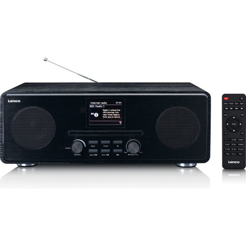 Lenco DIR-261BK - Internetradio DAB+ FM - CD Bluetooth - Zwart