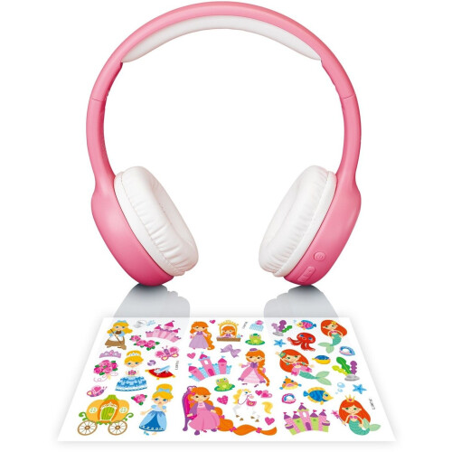 Lenco HPB-110 - Over-Ear Hoofdtelefoon - Volume begrenzer 85 dB - Roze