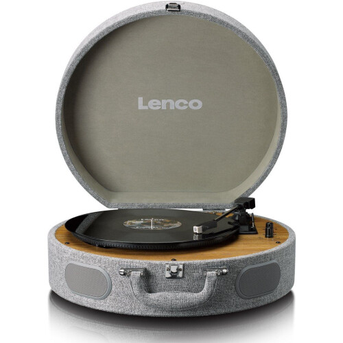 Lenco LS-66GY - Retro Platenspeler - Bluetooth en ingebouwde speakers - Grijs
