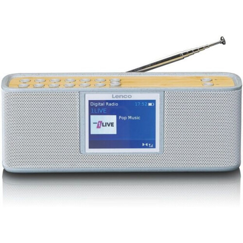 Lenco PDR-046 - DAB+ Radio - Draagbaar Bluetooth® Speaker - Grijs Tweedehands