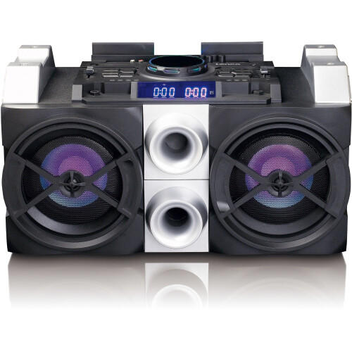 Lenco PMX-150 - DJ-Mixer - Bluetooth 4.2 LED-verlichting 150W RMS - Zilver Zwart Tweedehands