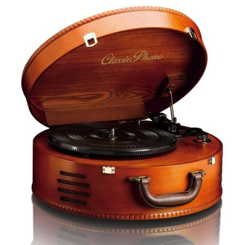 Lenco TT-34 - Platenspeler - USB-uitgang - Houten koffer