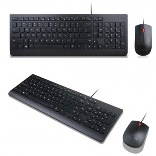 Lenovo Essential - Draadloos Toetsenbord en Muis Combo - Qwerty Deens - USB 2.0