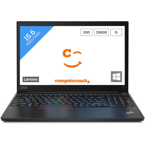 Lenovo ThinkPad E15 - Laptop - Intel Core i5 10210U 4.2GHz 8GB Ram 256GB SSD 15.6 inch Tweedehands