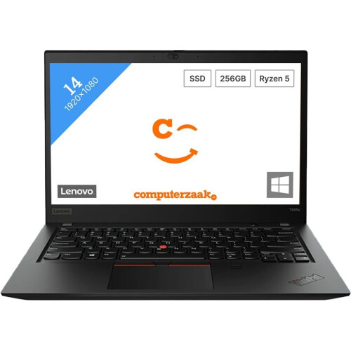 Lenovo ThinkPad T495 - Laptop - AMD Ryzen 5 3500U 2.1GHz 8GB RAM 256GB SSD 14 inch Tweedehands