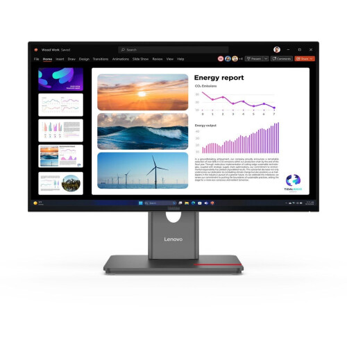 Lenovo ThinkVision P24Q-40 - LCD Beeldscherm 23.8"Quad HD 2560 x 1440 - Zwart Tweedehands