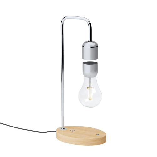 Levitating Lamp Edison-Style Light Bulb with Oak Base: Magnetic Levitation, Eye-Catching Design UK / Tweedehands