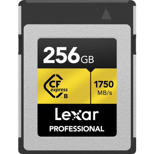 Lexar CFexpress PRO Type B Gold Series 256GB - Leessnelheid 1750MB/s - Schrijfsnelheid 1500MB/s