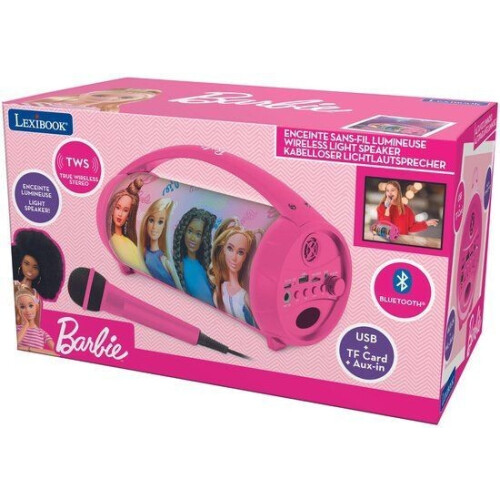 Lexibook Barbie - Bluetooth Light Speaker - Karaoke lichtshow