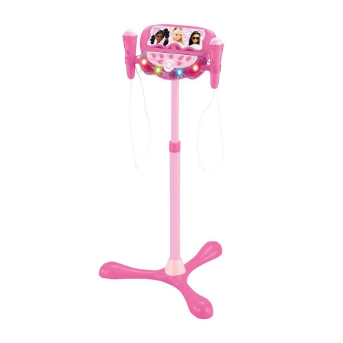 Lexibook Barbie Lighting Speaker met Standaard - 2 Speelgoed microfoons