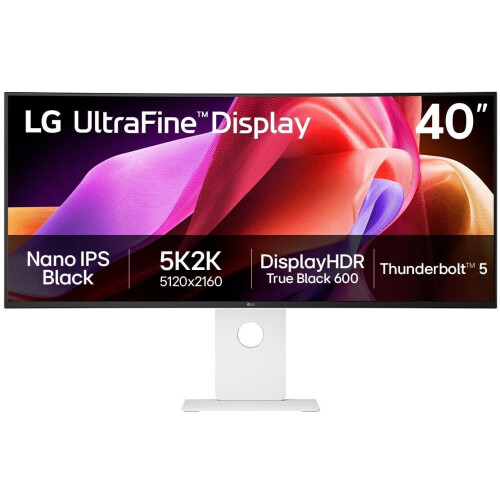 LG 40U990A - 40"Thunderbolt™ 5 Monitor - 5K2K Resolutie - Wit Zwart Tweedehands