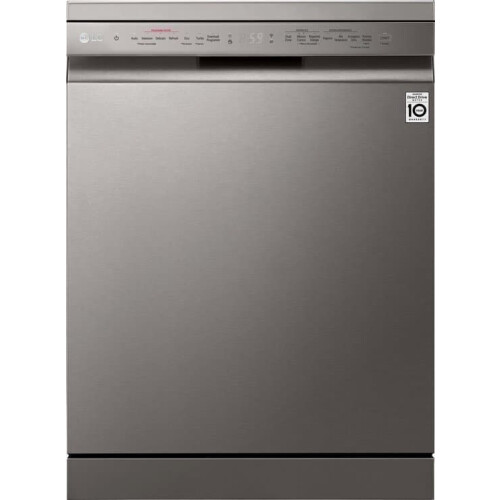 LG DF365FPS - Vaatwasser Vrijstaand - 14 couverts - Zilver Tweedehands