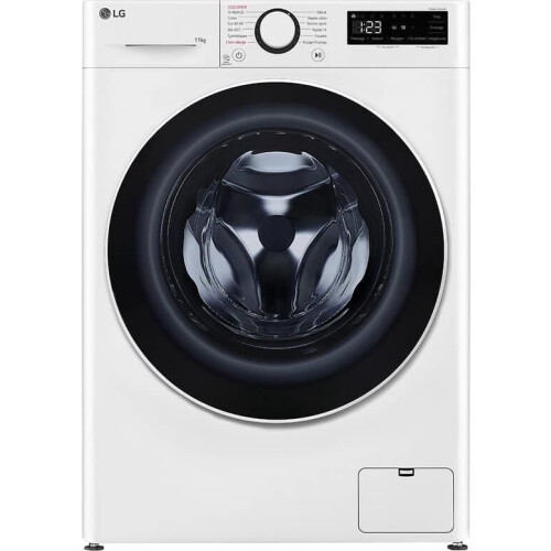 LG F14R50WHS - Wasmachine Voorlader 11 kg 1350 RPM - Wit (Frans Display) Tweedehands