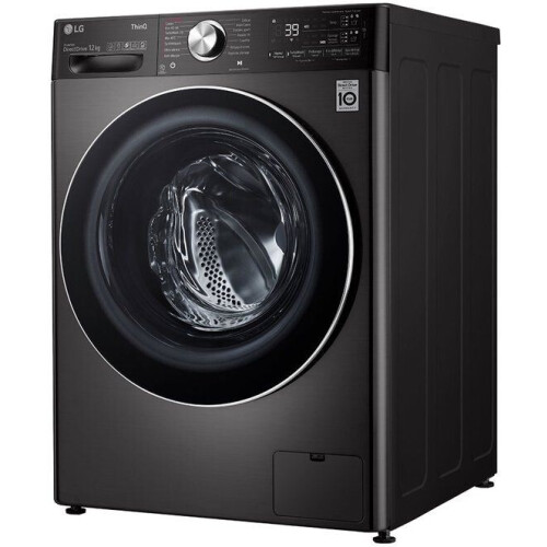 LG F24V92BSTA - Wasmachine Voorlader 12 kg 1360 RPM - A - Zwart Tweedehands