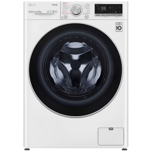Lg F4v712wtse - Wasmachine - 12 Kg - 1400 Tpm - Ai Dd & Steam - Energieklasse B | Nieuw (outlet)