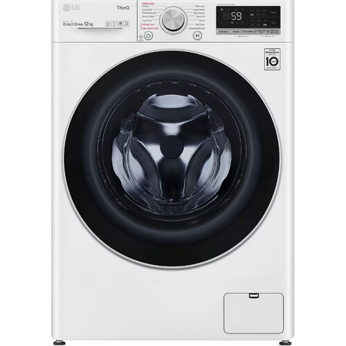 Lg F4v712wtse - Wasmachine - 12 Kg - 1400 Tpm - Ai Dd & Steam - Energieklasse B | Nieuw (outlet) Tweedehands