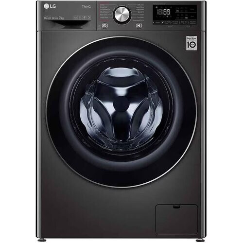 Lg F4v909btse - Wasmachine - 9 Kg - 1400 Tpm - Ai Dd & Turbowash 360 - Energieklasse A - Zwart | Nieuw (outlet) Tweedehands
