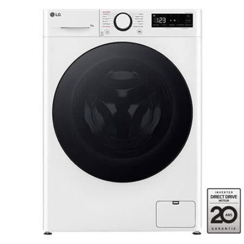 LG F94R76WHST - Wasmachine - 9 kg 1400 tpm AI DD Steam TurboWash 360° 6 Motion DD LG ThinQ (wifi) - Frans display